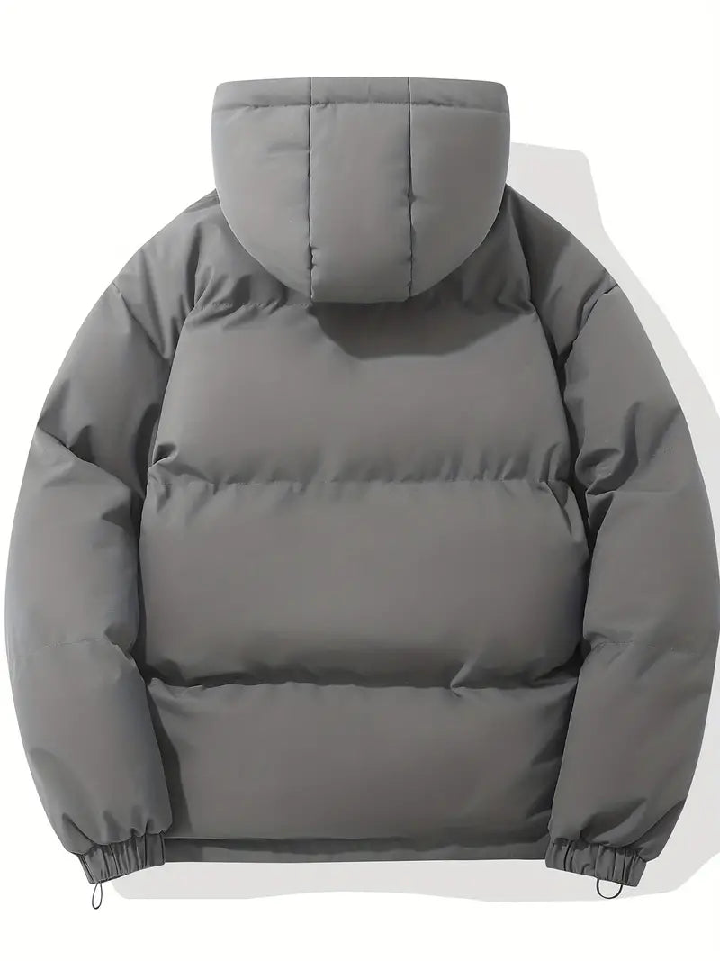Unisex gesteppter Wintermantel – Warme Daunenjacke mit Kapuze