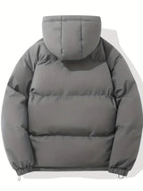 Unisex gesteppter Wintermantel – Warme Daunenjacke mit Kapuze