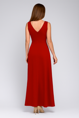 Elegantes Maxikleid mit V-Ausschnitt für besondere Anlässe