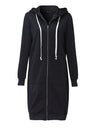 Hoodie zippé mi-long pour chaleur et confort supplémentaires-mezam.fr