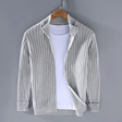 Gilet en coton de luxe avec col roulé et fermeture éclair-mezam.fr