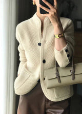 Damen Strickweste – Eleganter Cardigan mit Knöpfen