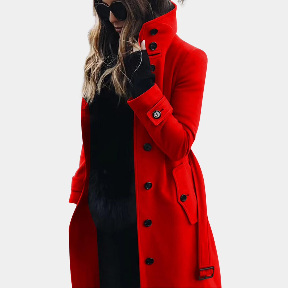 LuxeAllure - Warmer Trenchcoat für Damen