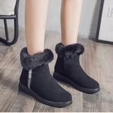 Warm Winter Boots for Women – Fur-Lined Ankle Boots with Non-Slip Sole