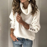 Damenpullover mit Rollkragen – Leichter und warmer Pullover mit hohem Kragen