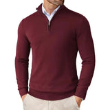 Herrenpullover mit halbem Reißverschluss – Klassischer Pullover mit modernem Schnitt
