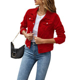Women's denim jacket – Regular fit, button closure and long sleeves