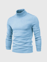 Pull Col Roulé Homme en Coton Doux, Design Intemporel