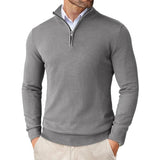 Herrenpullover mit halbem Reißverschluss – Klassischer Pullover mit modernem Schnitt