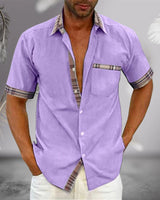 Chemise Homme à Manches Courtes Élégante