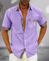 Chemise Homme à Manches Courtes Élégante