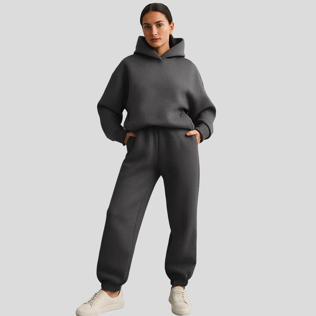 Damen-Loungewear-Set – Bequemer Hoodie und Hose