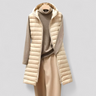 Langer Ärmelloser Damenweste Stepp – Elegantes Winterdesign