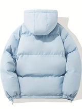 Unisex gesteppter Wintermantel – Warme Daunenjacke mit Kapuze