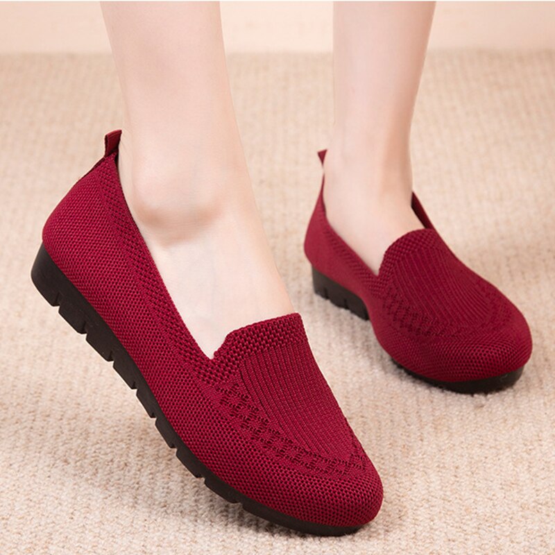 Leichte Damen Schuhe zum Hineinschlüpfen mit Fußgewölbestütze
