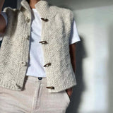 Strickweste mit Stehkragen für Damen