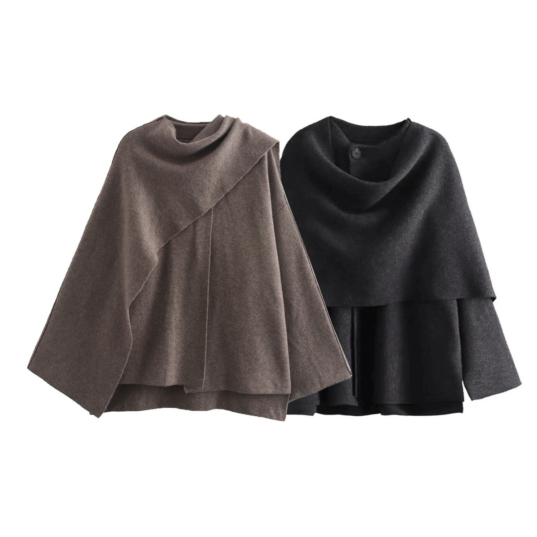 Eleganter und weicher Damenumhang Cape