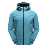 Softshell-Jacke Herren – Windjacke mit Kapuze und Reißverschlusstaschen