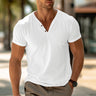 T-shirt classique col en V pour homme, élégant et confortable.
