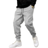 Herren Slim Fit Jogginghose mit elastischem Bund und Kordelzug, Seitentaschen, Sporthose