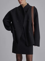 Manteau Oversize à Boutons pour Femmes - Élégant et Confortable