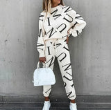 Damen-Loungewear-Set – Weiches zweiteiliges Set mit Sternenmuster