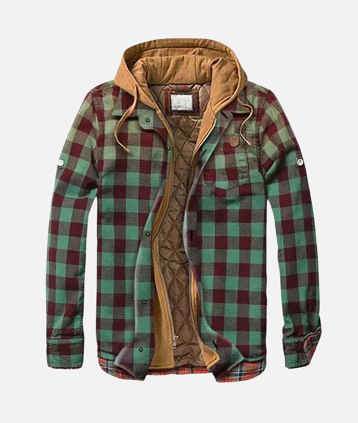 Veste à Carreaux avec Capuche pour Toutes Occasions