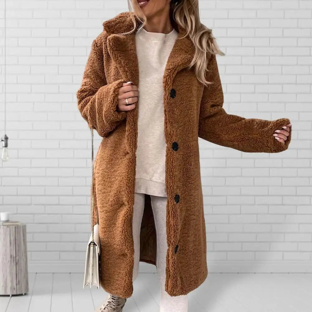 Warm and stylish teddy winter coat for women