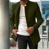 Manteau Long Homme – Coupe Moderne et Style Élégant
