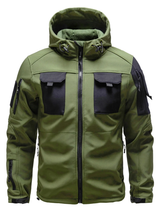 Outdoor-Taktikjacke Herren – Funktionelle Jacke mit Kapuze und Taschen