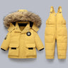 Kinder-Winterset – Warme Jacke mit Hose und Kapuze