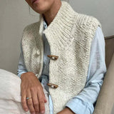 Strickweste mit Stehkragen für Damen