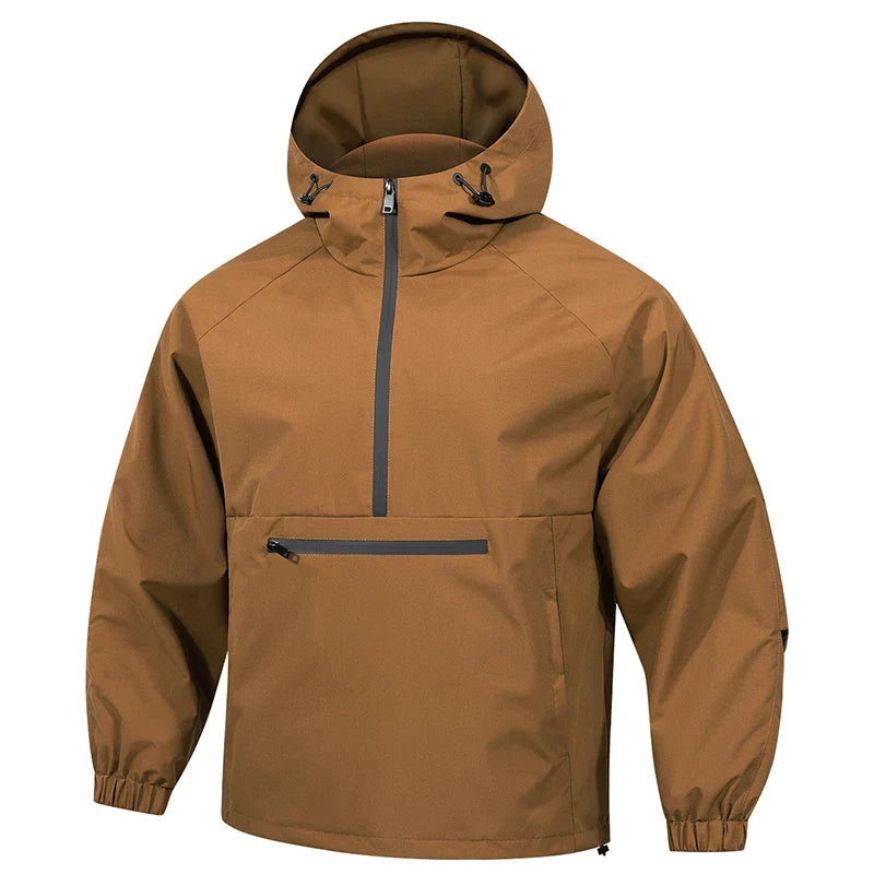 Herren Anorak Jacke – Winddichte Softshell Wasserdicht mit Kapuze