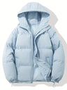 Unisex gesteppter Wintermantel – Warme Daunenjacke mit Kapuze