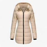Doudoune Femme Légère – Manteau d’Hiver Matelassé avec Capuche