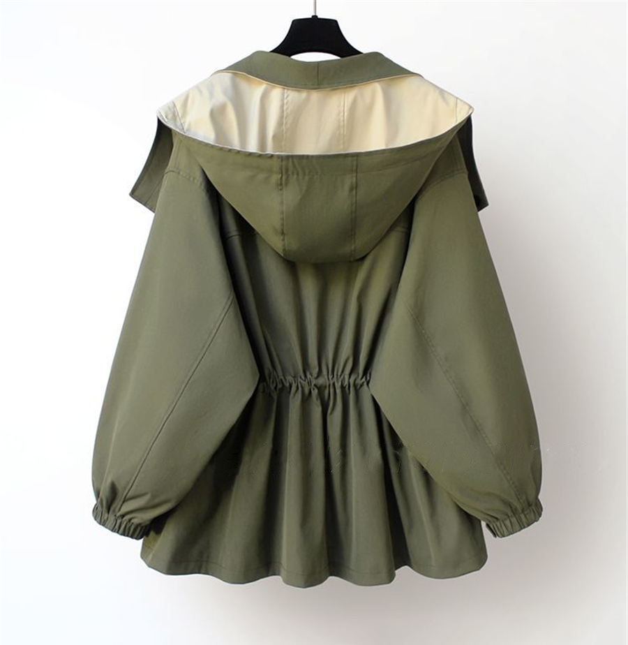Damenmantel – Trendige zweifarbige Jacke für Frühling und Herbst