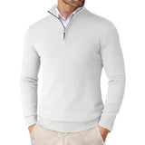 Herrenpullover mit halbem Reißverschluss – Klassischer Pullover mit modernem Schnitt