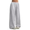 Damen-Freizeithose – Bequeme Hose mit weitem Bein und elastischem Bund