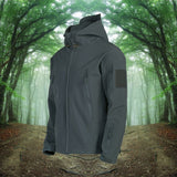 Softshell-Jacke Herren Outdoor – Taktisches Design mit Kapuze
