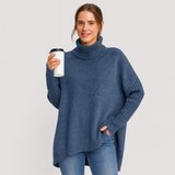 Damen Oversize Rollkragenpullover – Weicher und eleganter Schnitt