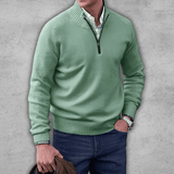 Herrenpullover mit halbem Reißverschluss – Klassischer Pullover für alle Gelegenheiten
