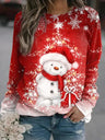 Weihnachts-Pullover Damen – Winter-Sweatshirt mit Rentiermotiv
