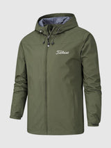 Unisex wasserdichte und atmungsaktive Midseason-Jacke mit Kapuze – Outdoor-Jacke