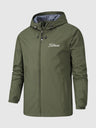 Unisex wasserdichte und atmungsaktive Midseason-Jacke mit Kapuze – Outdoor-Jacke