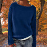 Weicher Herbstpullover aus Strick für Damen – Bequeme Weite Passform