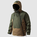 Herren Winterjacke Outdoor – Warmer Wasserdichter Anorak mit Kapuze