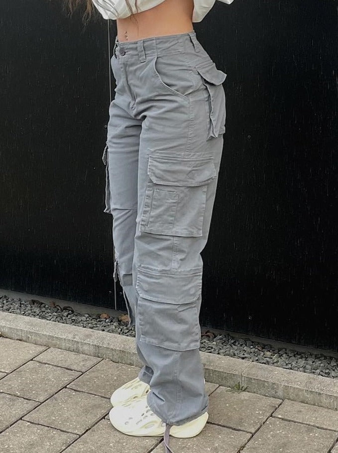 Damen Cargo-Hose – Bequeme Streetwear-Hose mit Taschen-Details