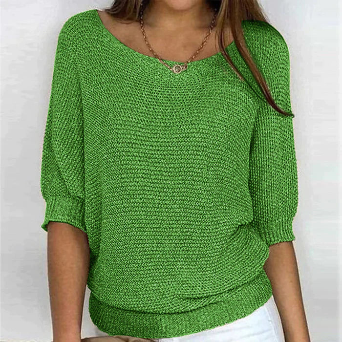 Pull femme confortable et polyvalent en tissu respirant