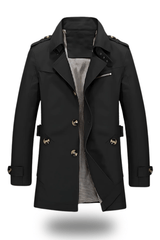 Trenchcoat mit umgeschlagenem Kragen und klassischer Eleganz