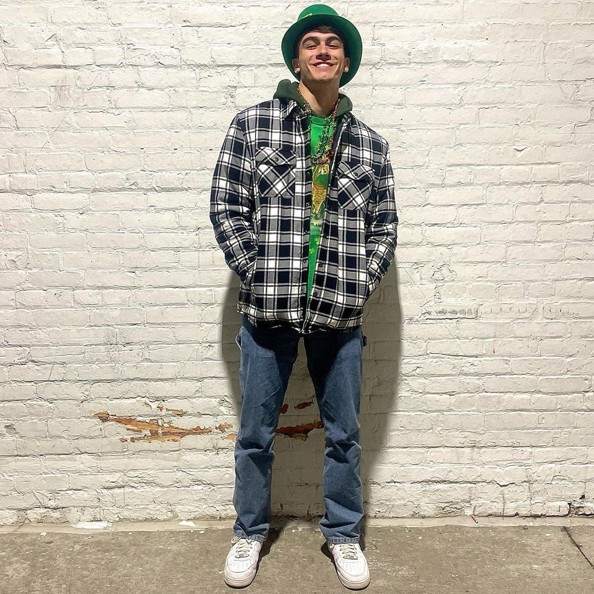 Men's Winter Flannel Vest with Quilted Lining